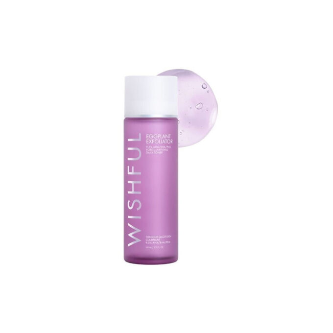 Huda Beauty Wishful Eggplant Exfoliator Pore Clarifying Daily Toner - 200ml