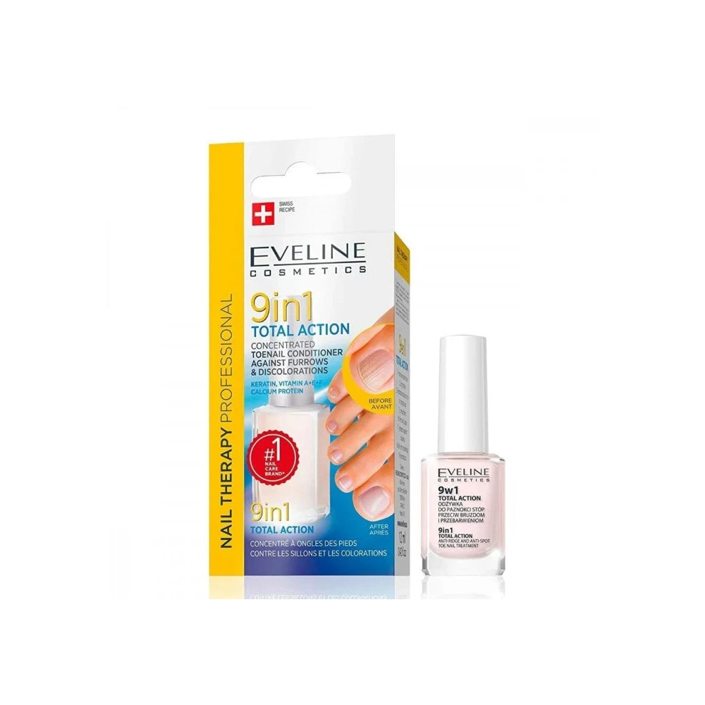 EVELINE 9 In 1 Total Action Argan Oil Vitamin e Silica - 12ml