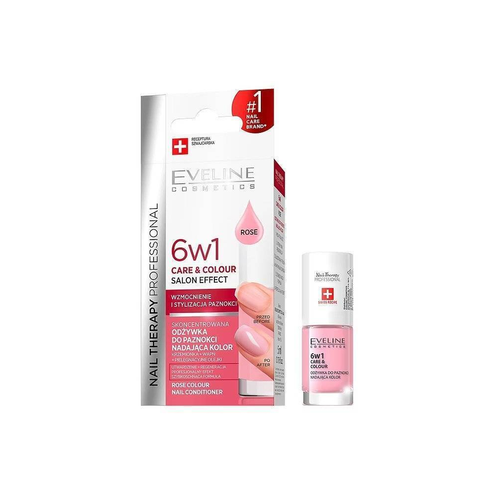 EVELINE 6in1 Care & Color Rose Salon Effect - 5ml