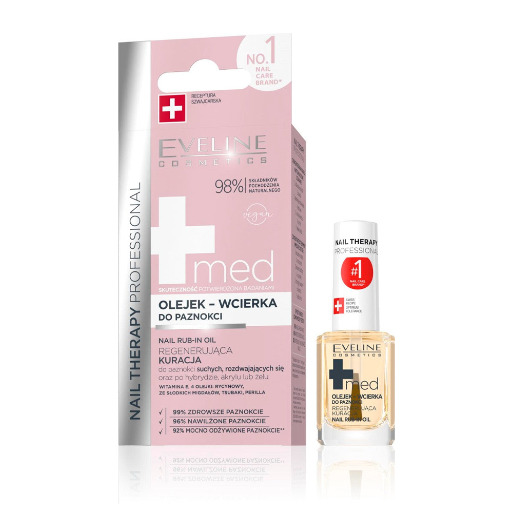 EVELINE Nail Therapy Professional Regenerating Rub-in Oil for Dry and Splitting Nails - 12ml