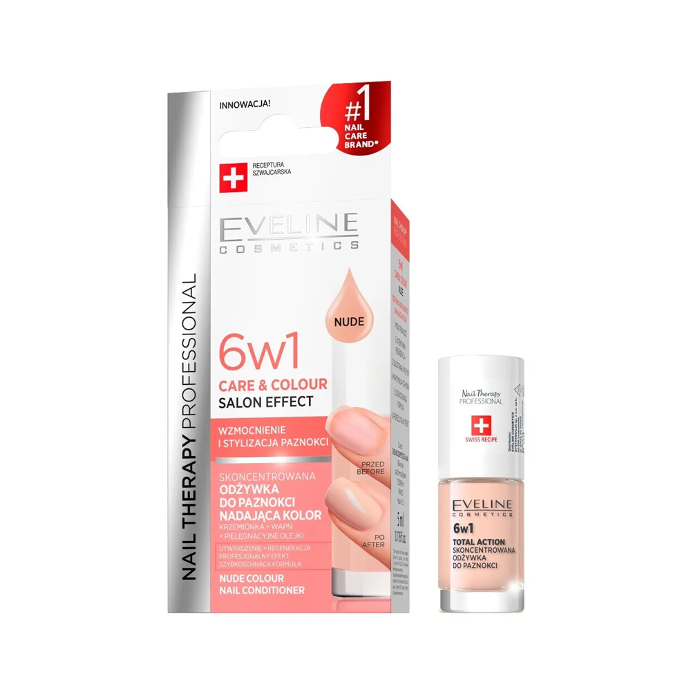 Eveline 6in1 Care & Color Nude Salon Effect - 5ml