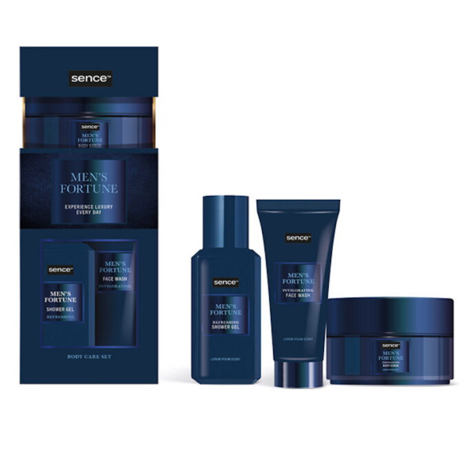 Sence Beauty Collection Giftset For Men Good Fortune - 3pcs - 75mlx150mlx125g