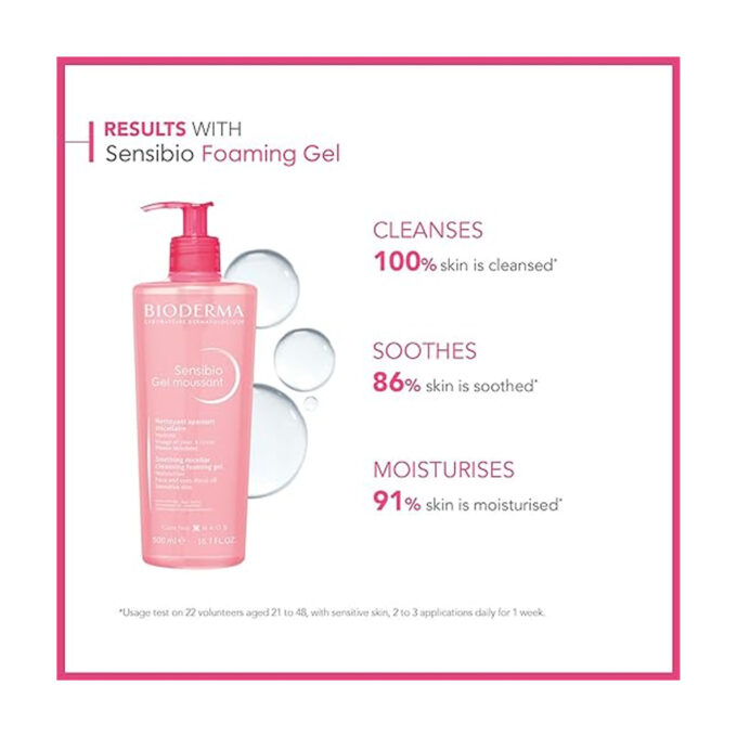 Bioderma Sensibio Cleansing Foaming Gel - 500ml - Image 2