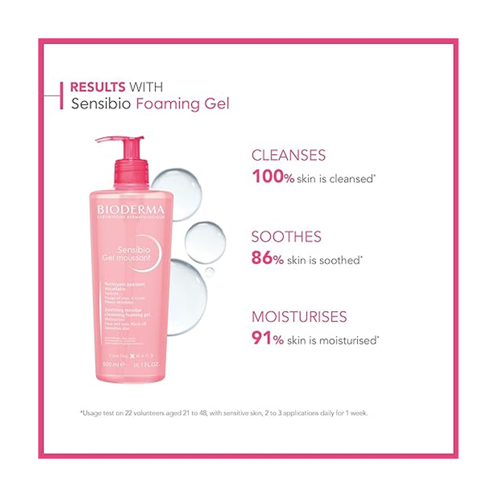 Bioderma Sensibio Cleansing Foaming Gel - 500ml - Image 2