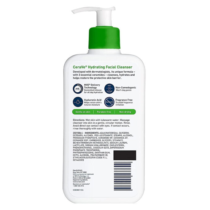 CeraVe Hydrating Facial Cleanser - 473ml - Image 2