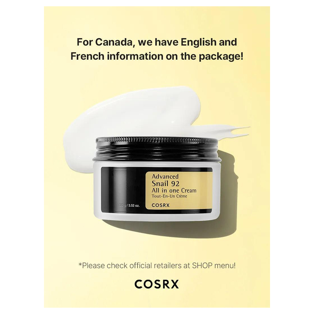 Cosrx Advanced Snail 92 All in one Cream - 100 ml - Image 2