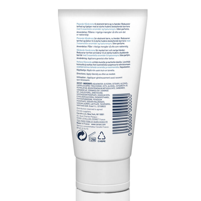 Cerave Therapeutic Hand Cream for Dry Cracked Hands With Hyaluronic Acid - 50ml - Image 2