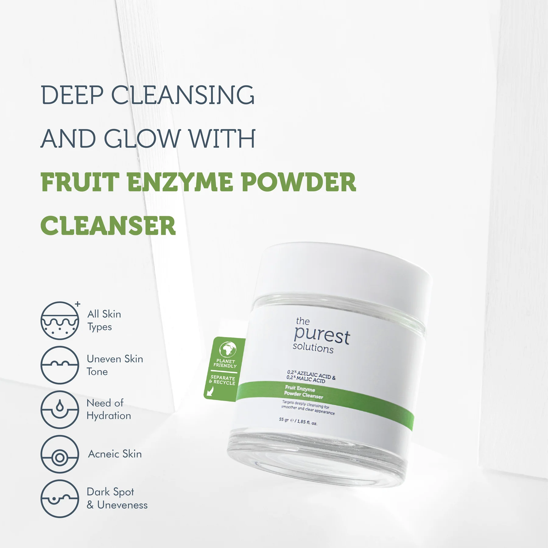 The Purest Fruit Enzyme Powder Cleanser 55g - Image 4