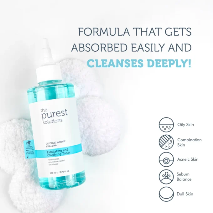 The Purest Exfoliating And Clarifying Toner Glycolic Acid 200ml - Image 4