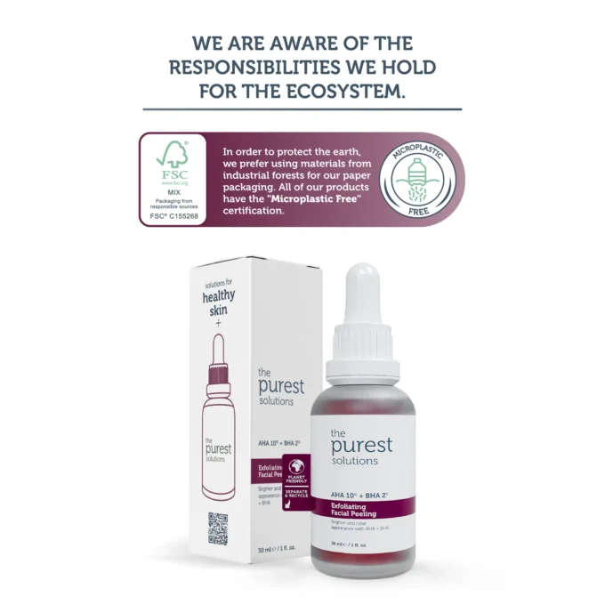 The Purest AHA & BHA Exfoliating Facial Peeling 30ml - Image 2