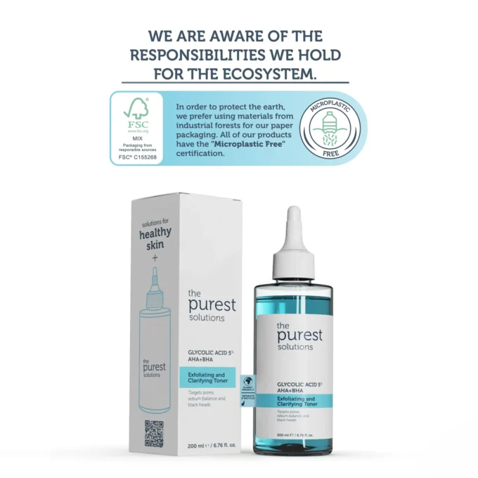 The Purest Exfoliating And Clarifying Toner Glycolic Acid 200ml - Image 6