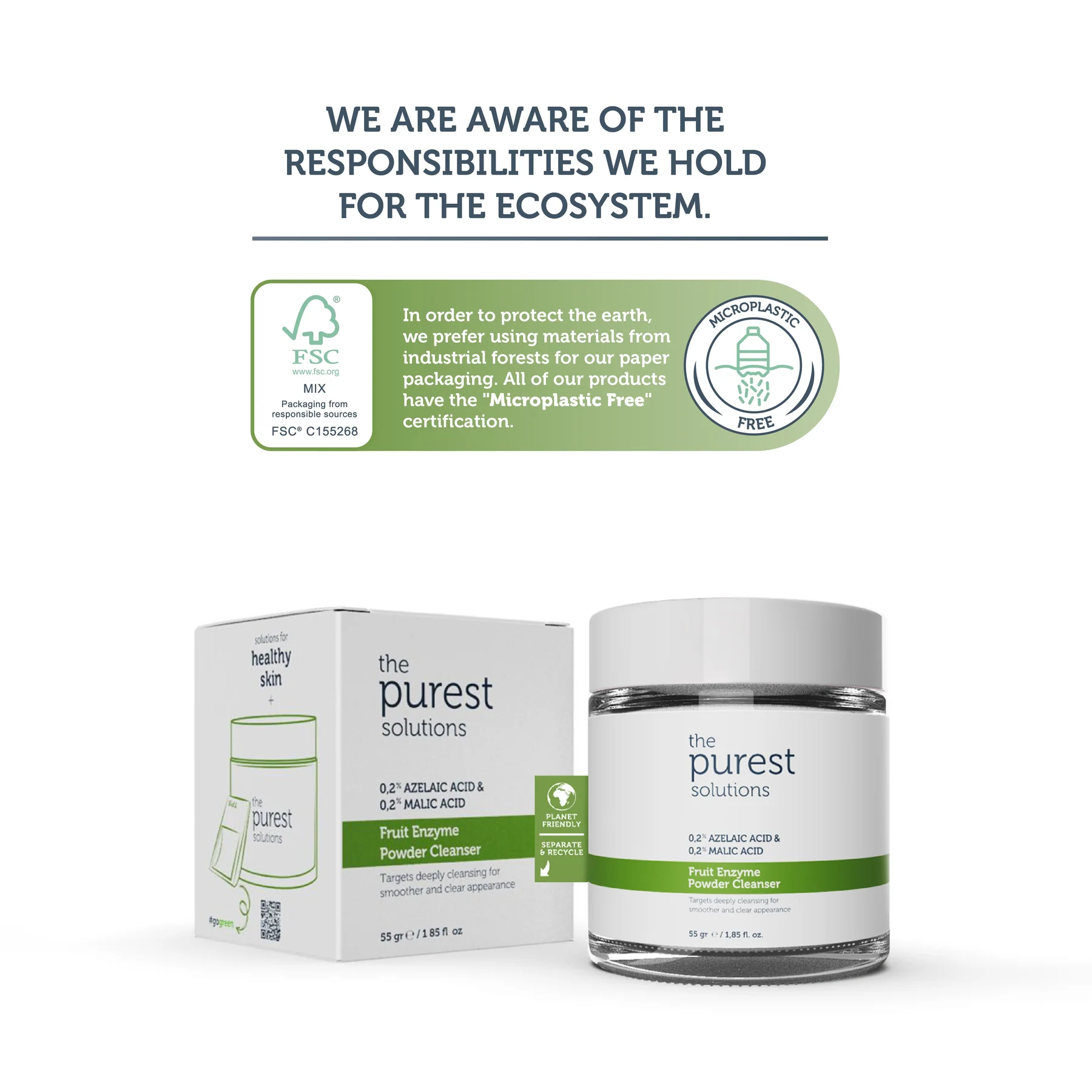 The Purest Fruit Enzyme Powder Cleanser 55g - Image 3